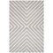 Safavieh Cambridge Cam129D Handmade Silver /Ivory Rug Geometric Pattern